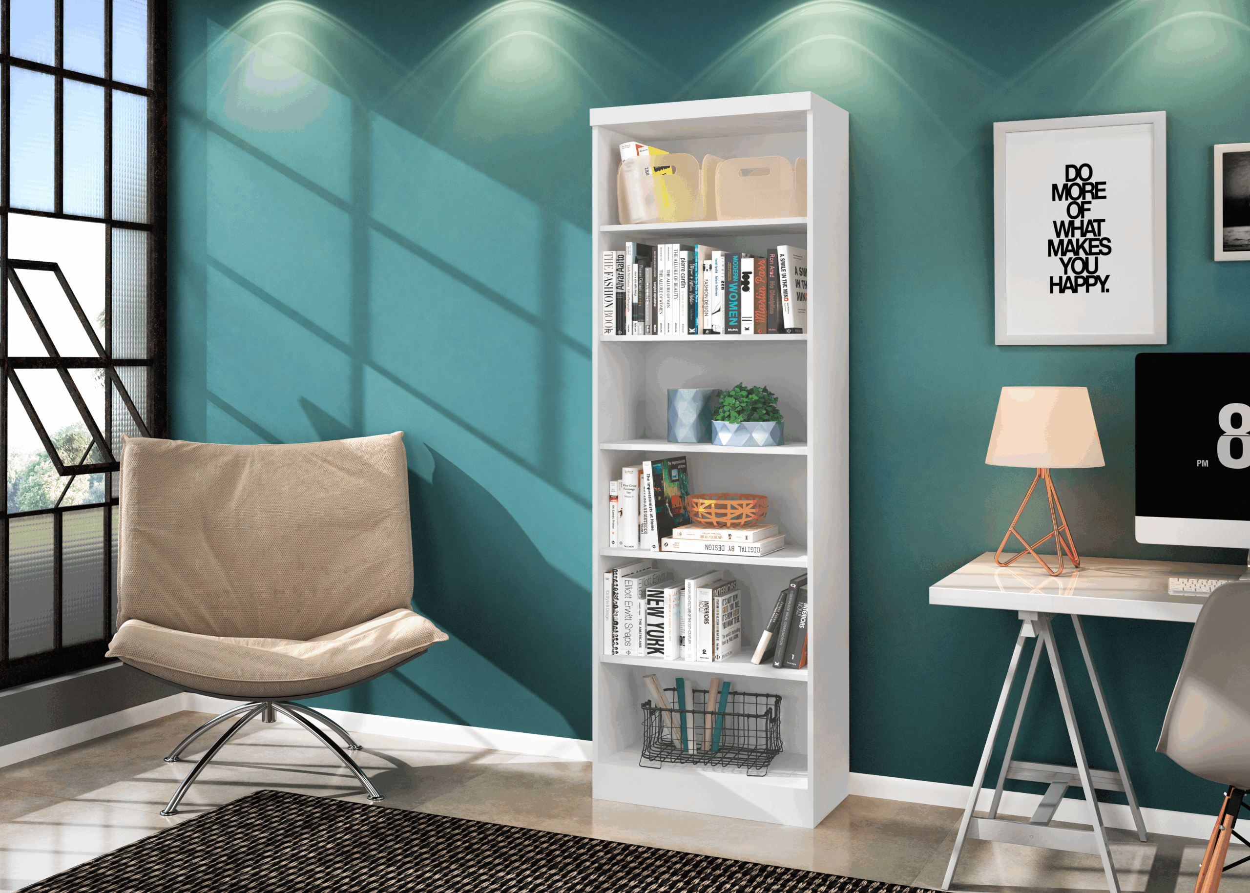 Qmovi - 1404 - Linha Módulos e Complementos - Branco - Ambiente