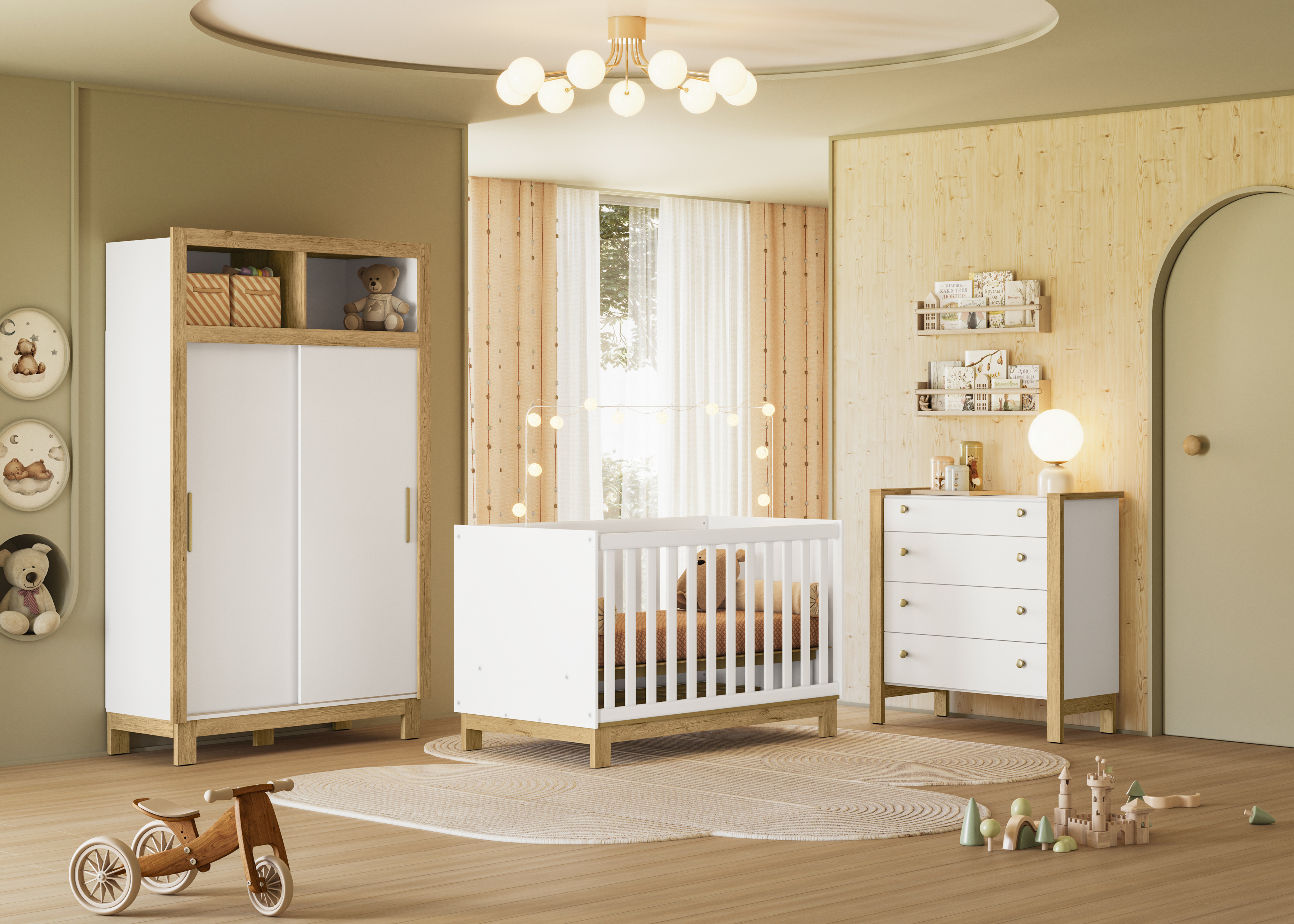 Qmovi - 5085 + 4315 + 5135 - Branco Acetinado - Ambiente