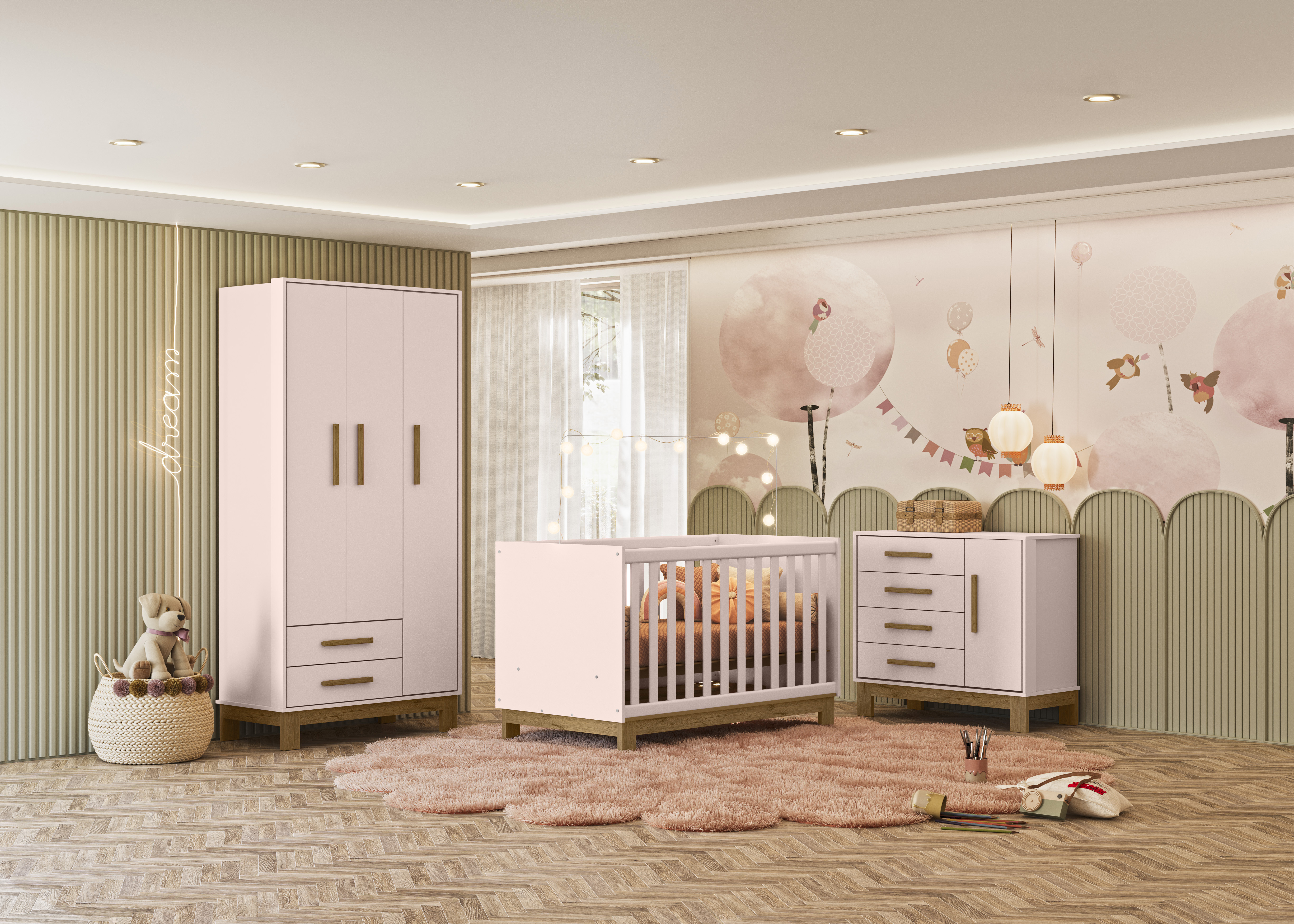 Qmovi - Linha Q Encanto Slim - 4315+4340+4355 - Rosa - Amb