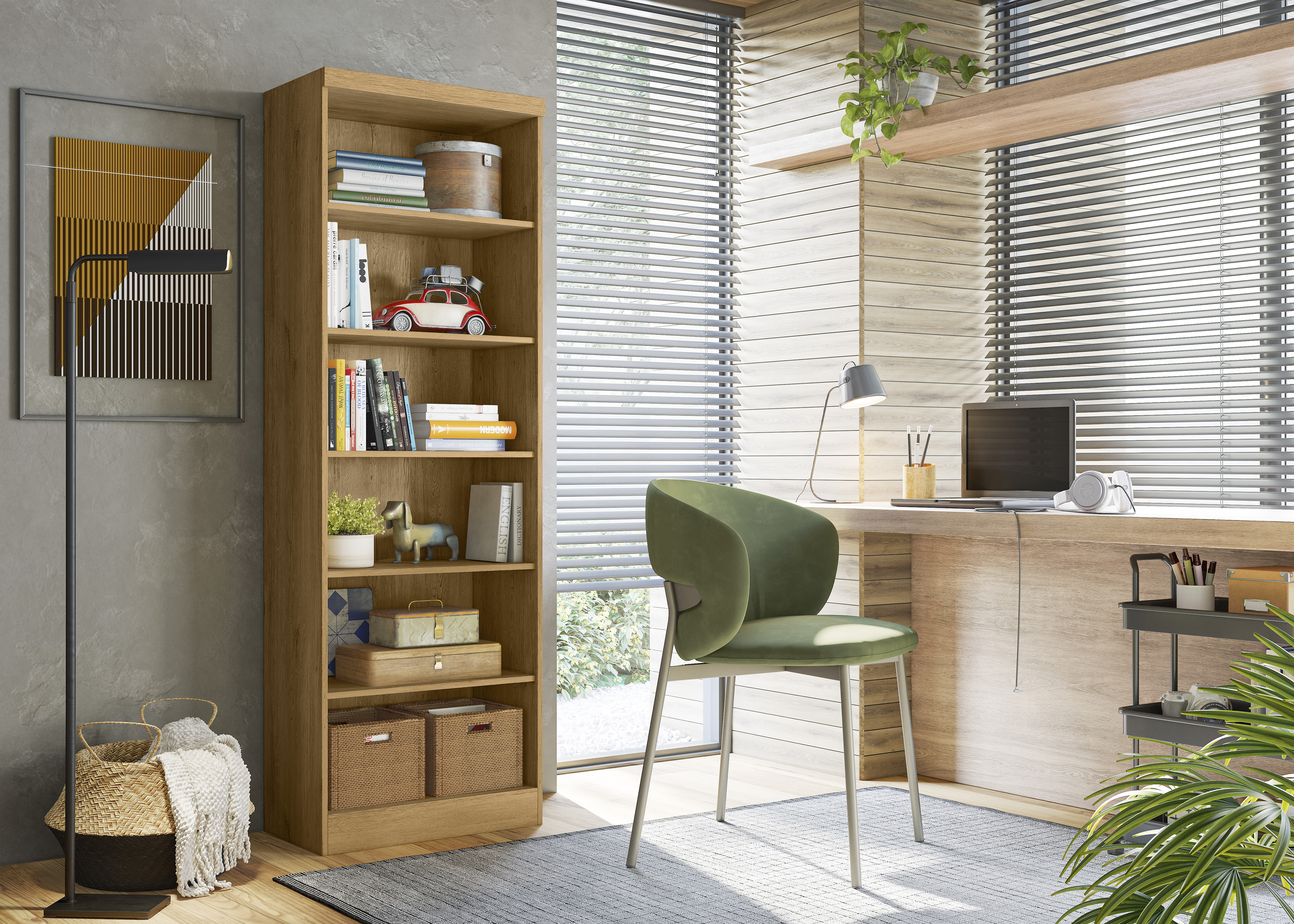 Qmovi - Livreiro 1404 - Freijo - Ambiente