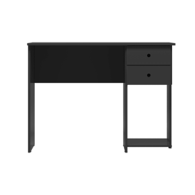 4115 - Mesa Escrivaninha 2 Gavetas - Preto Fosco