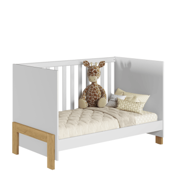 4300 - Berço Mini Cama - Branco Acetinado