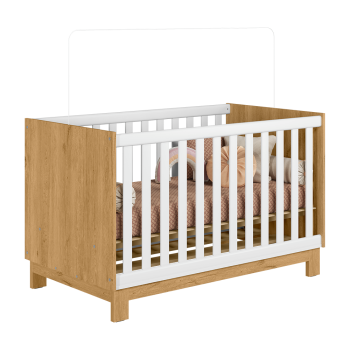 Qmovi - 4315 - Berço - Freijó e Branco